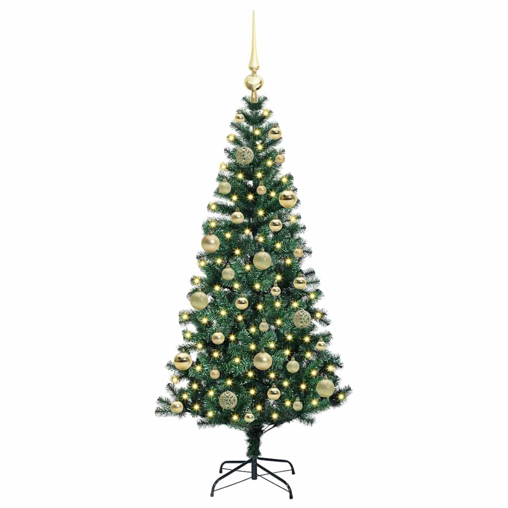 Árvore de Natal Artificial Pré-iluminada Verde 120 cm