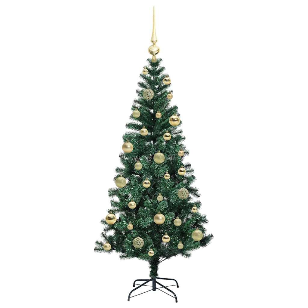 Árvore de Natal Artificial Pré-iluminada Verde 120 cm