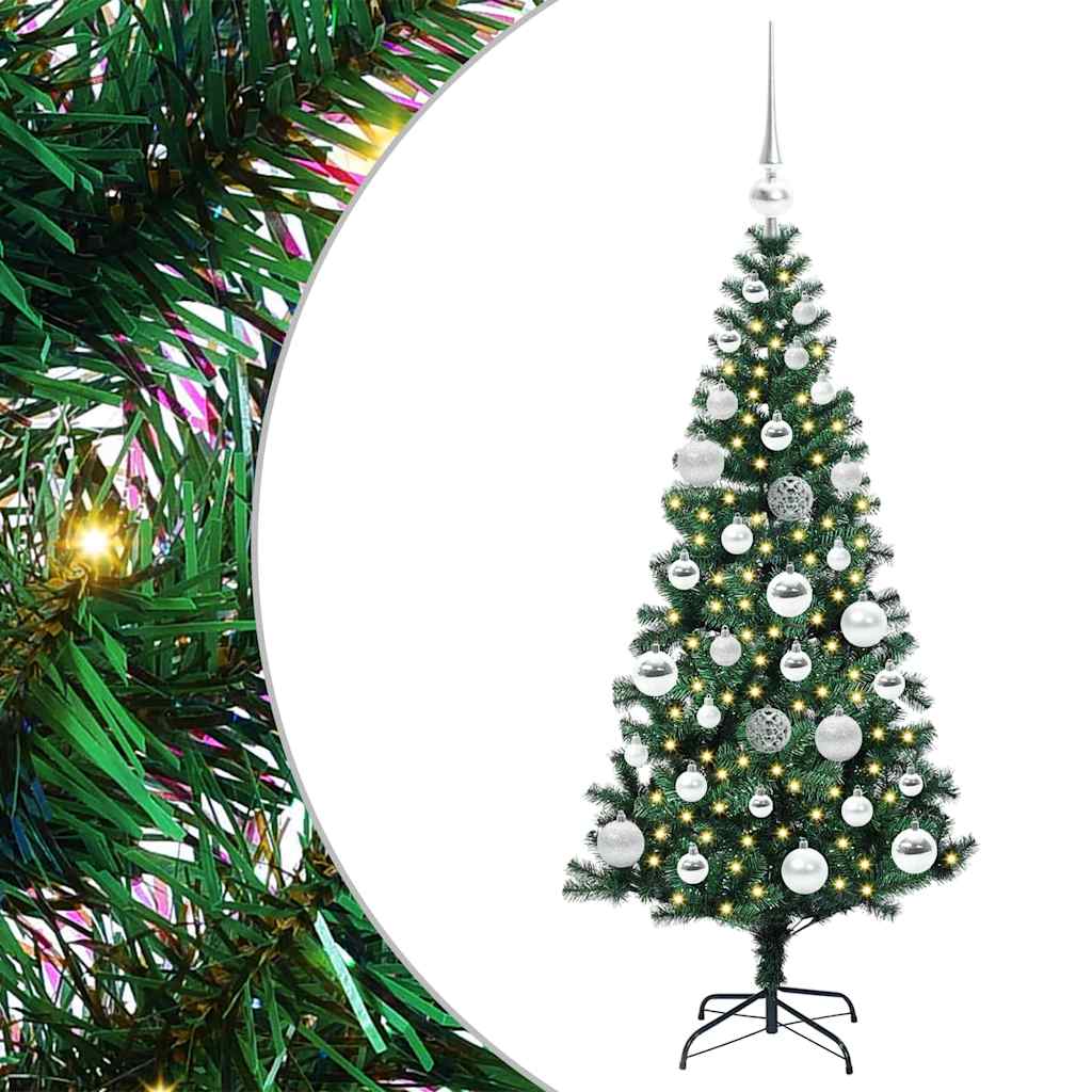 Árvore de Natal Artificial Pré-iluminada Verde 120 cm