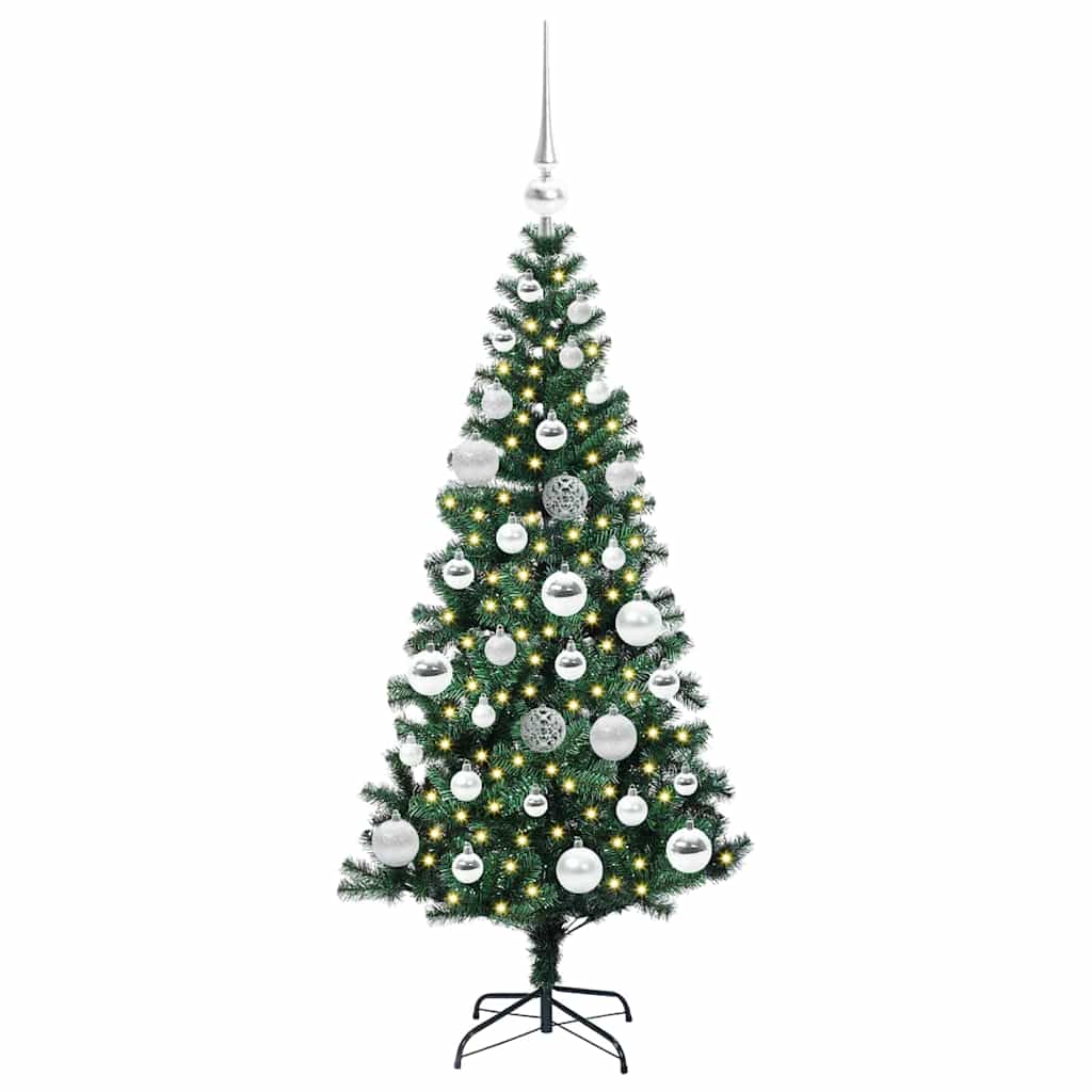 Árvore de Natal Artificial Pré-iluminada Verde 120 cm