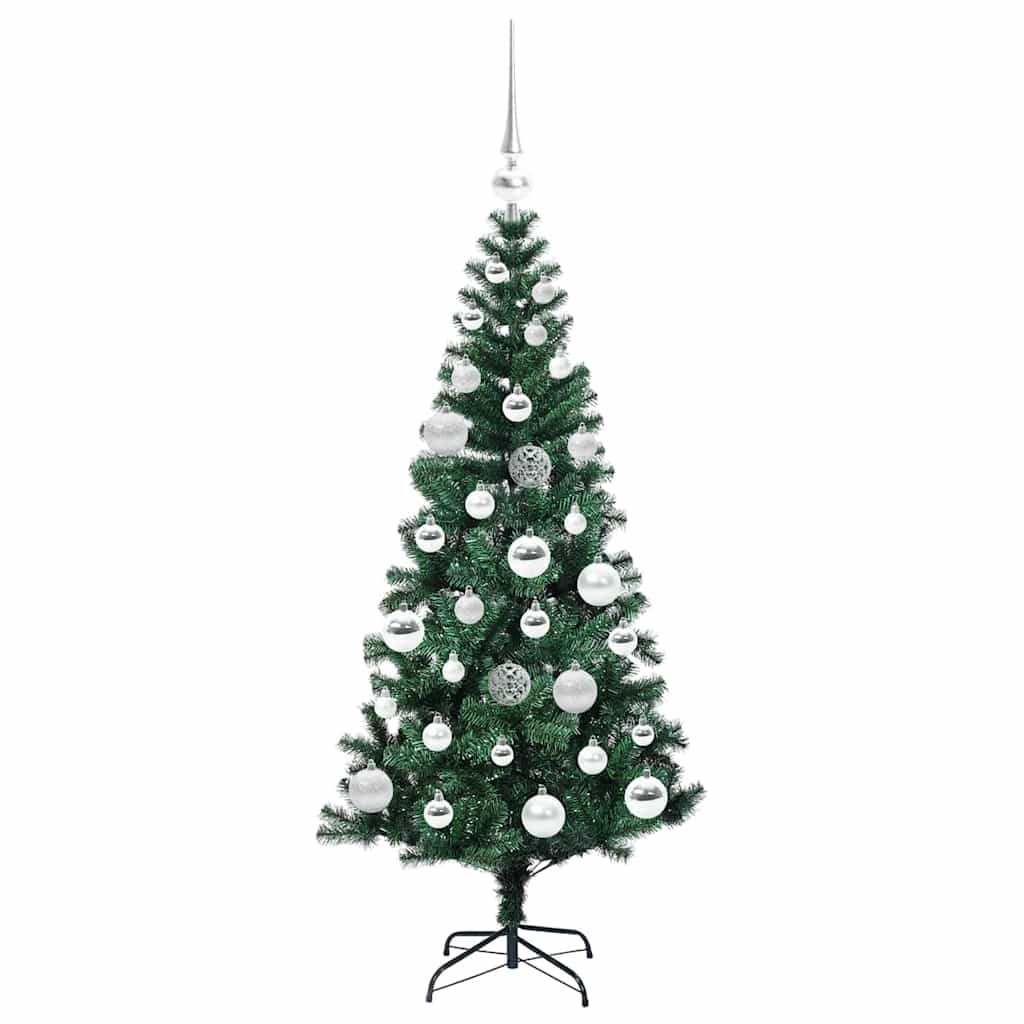 Árvore de Natal Artificial Pré-iluminada Verde 120 cm