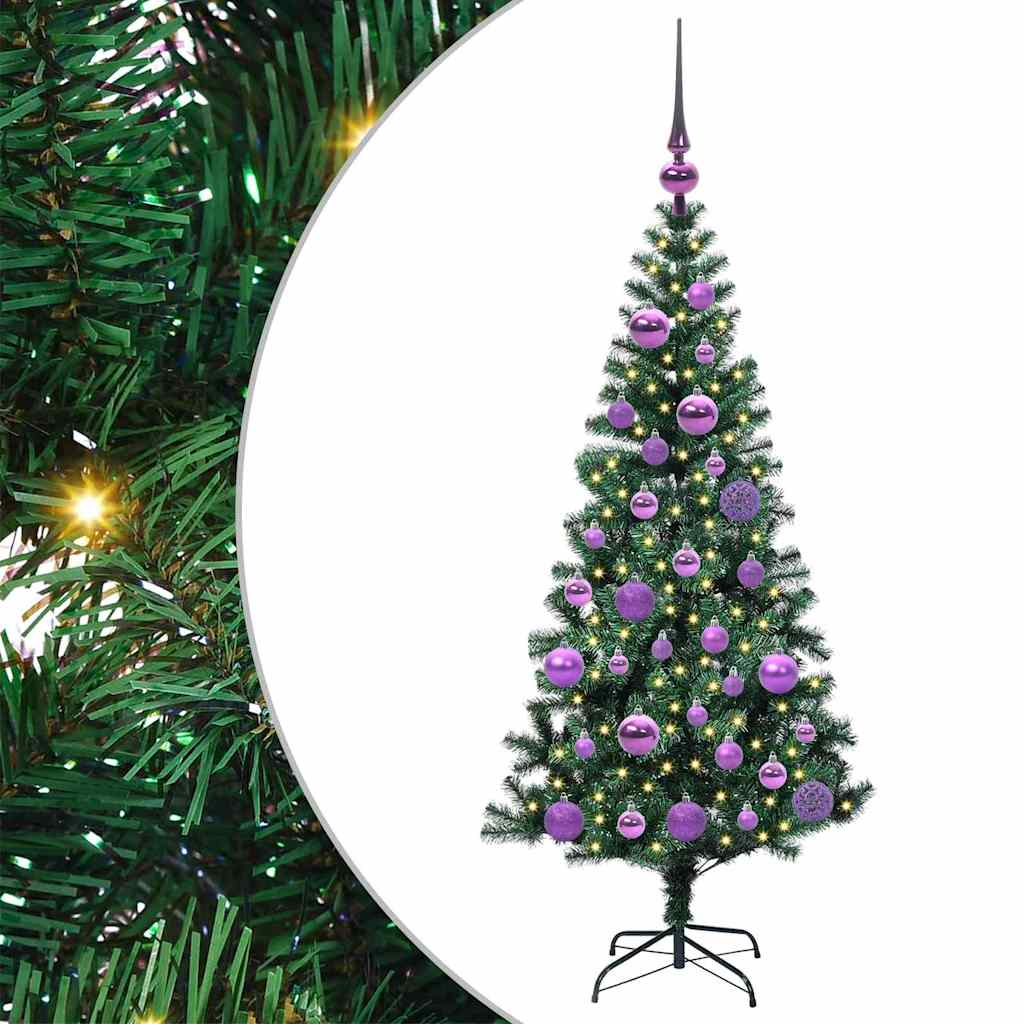 Árvore de Natal Artificial Pré-iluminada Verde 120 cm