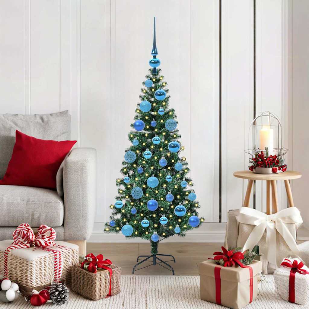 Árvore de Natal Artificial Pré-iluminada Verde 120 cm