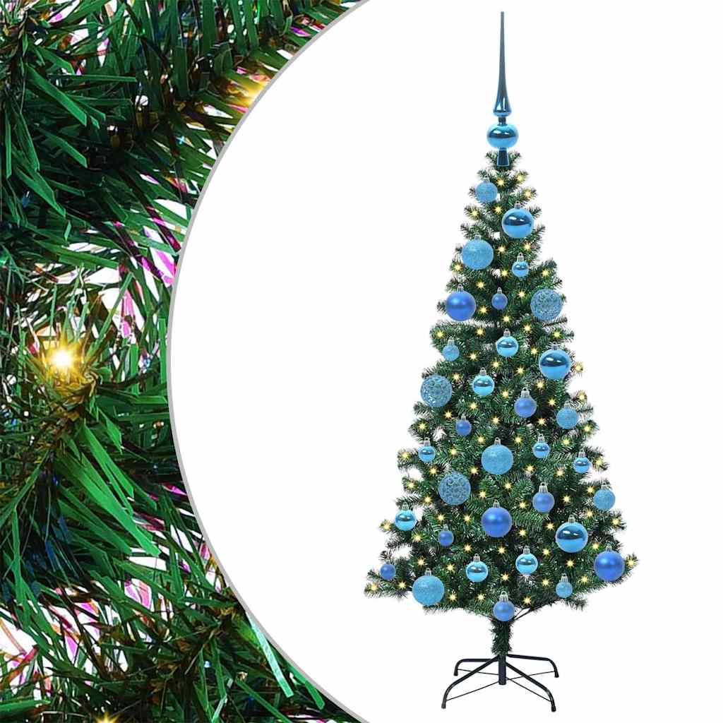 Árvore de Natal Artificial Pré-iluminada Verde 120 cm