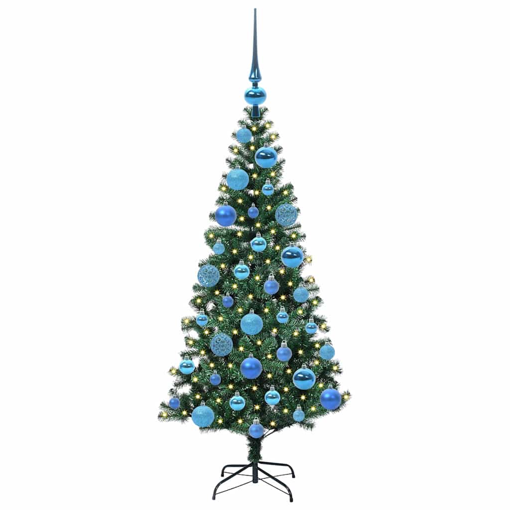 Árvore de Natal Artificial Pré-iluminada Verde 120 cm
