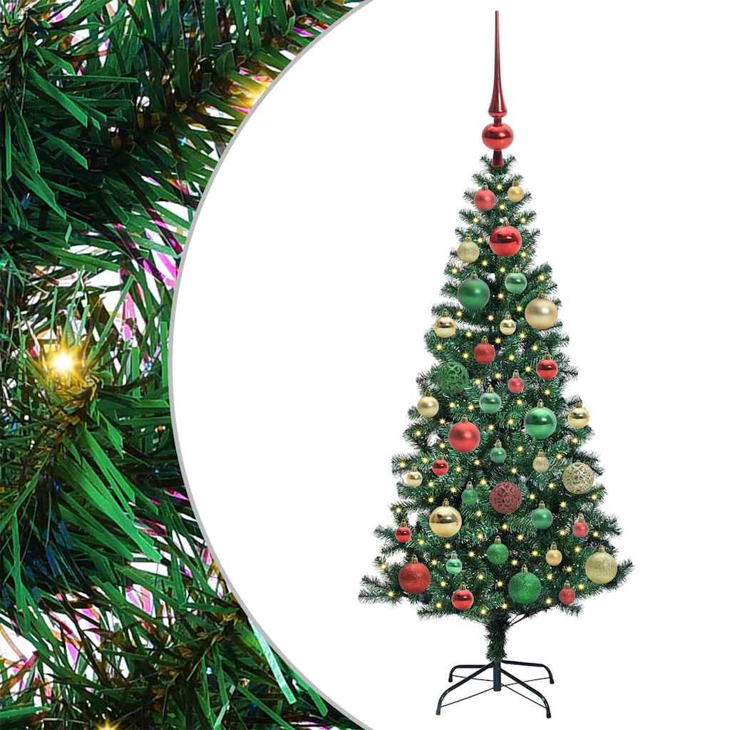 Árvore de Natal Artificial Pré-iluminada Verde 120 cm