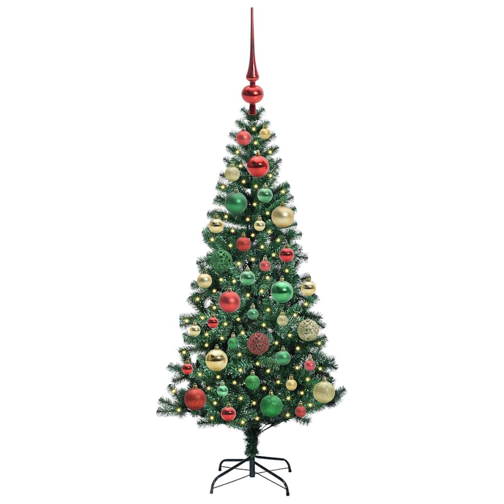 Árvore de Natal Artificial Pré-iluminada Verde 120 cm