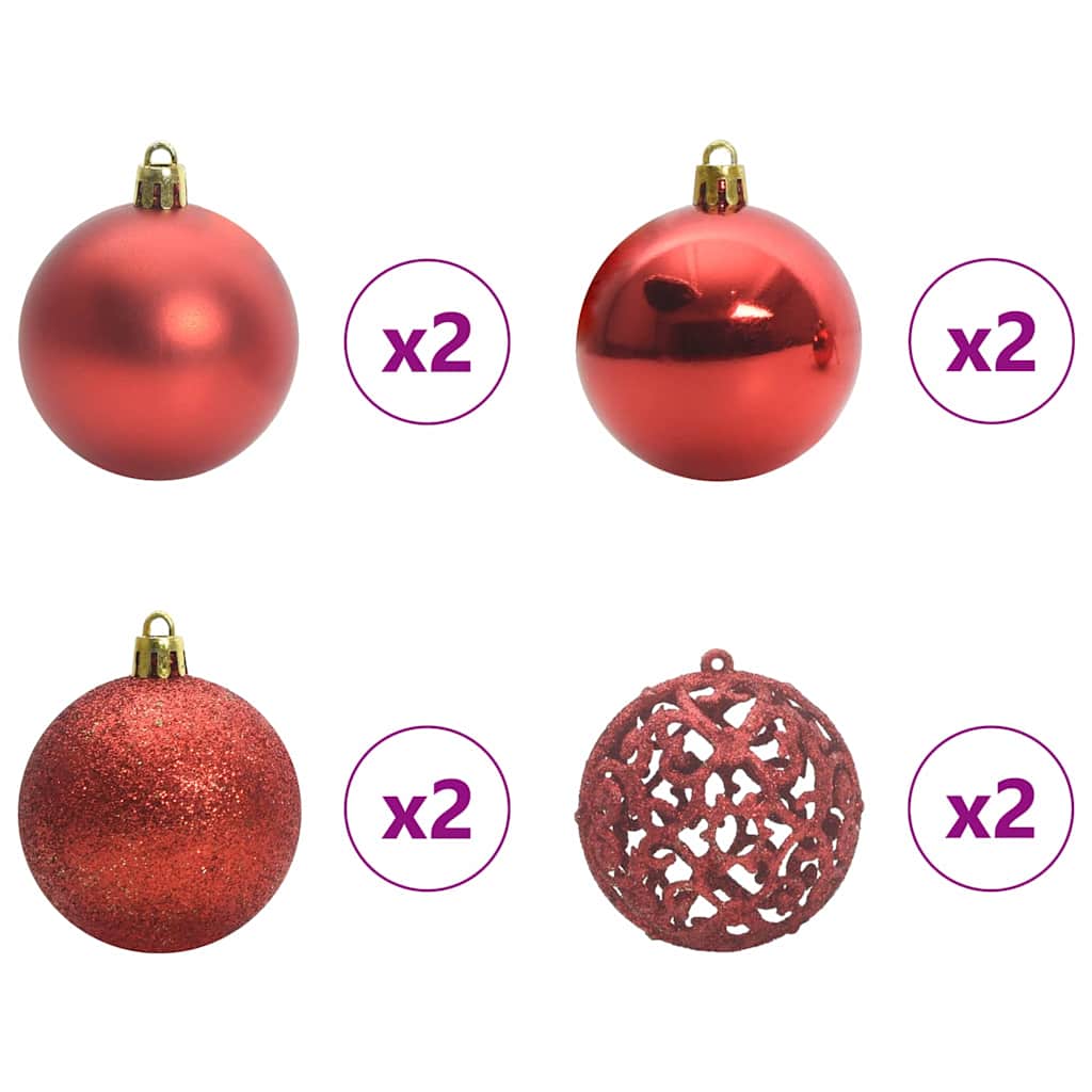 Árvore de Natal Artificial Coberta de Neve com Luzes de LED