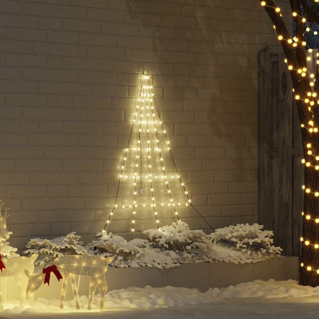 Árvore de Natal LED com Estacas para o Solo Branco quente