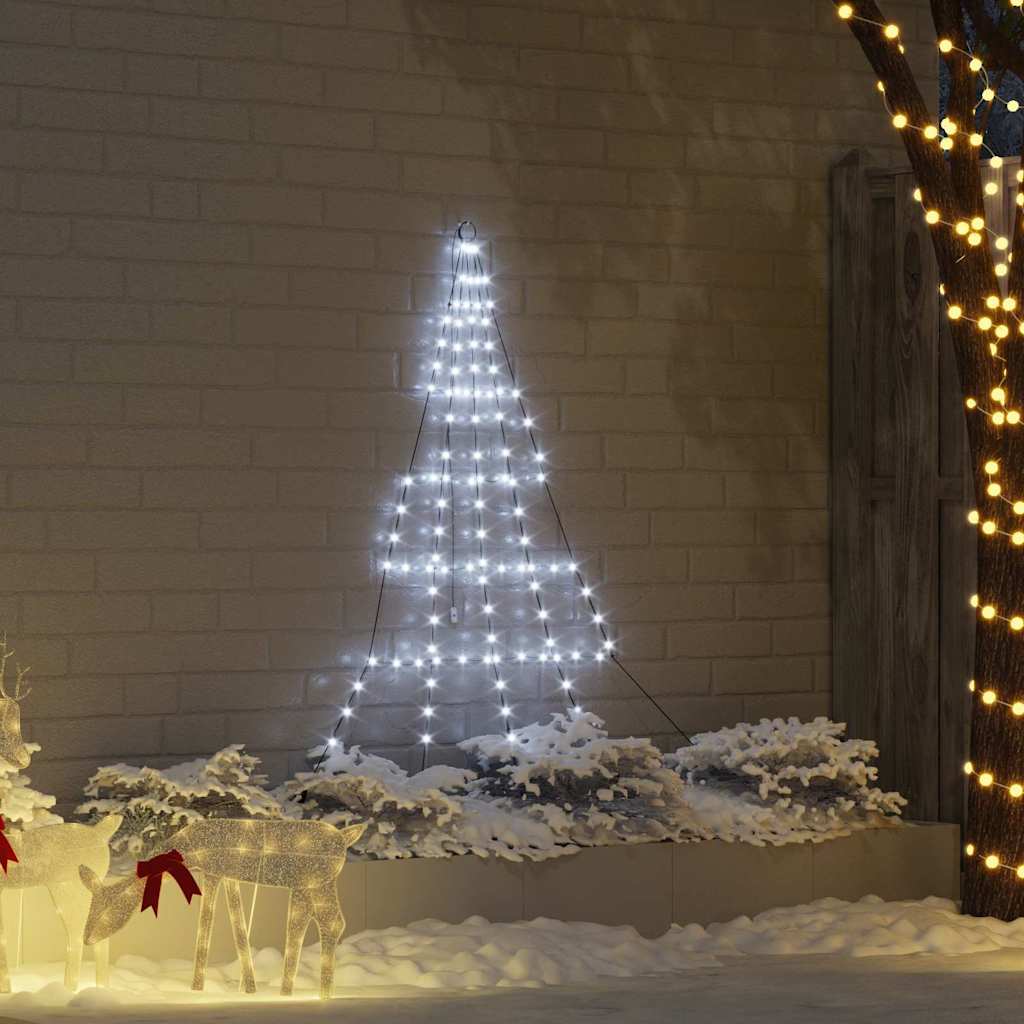 Árvore de Natal LED com Estacas para o Solo Branco frio 180 cm