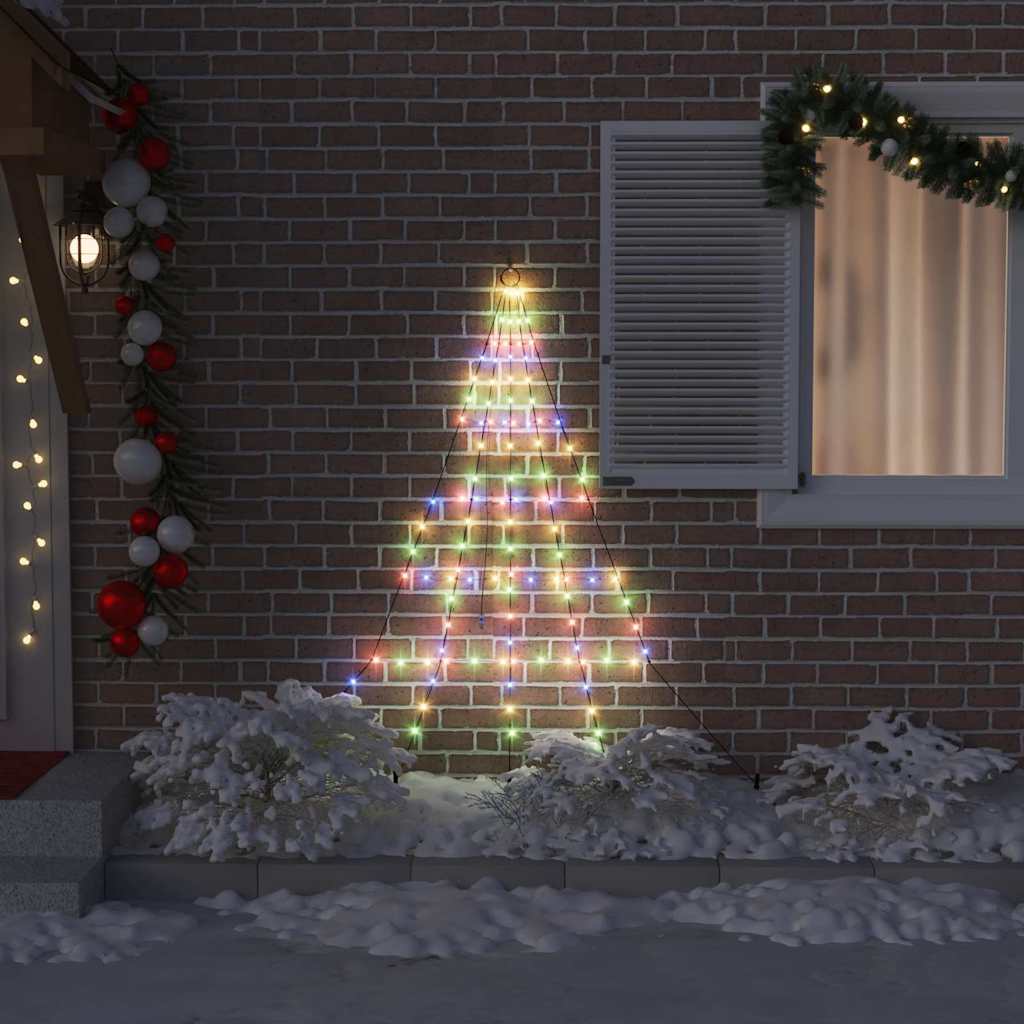 Árvore de Natal LED com Estacas para o Solo Multicolor 180 cm