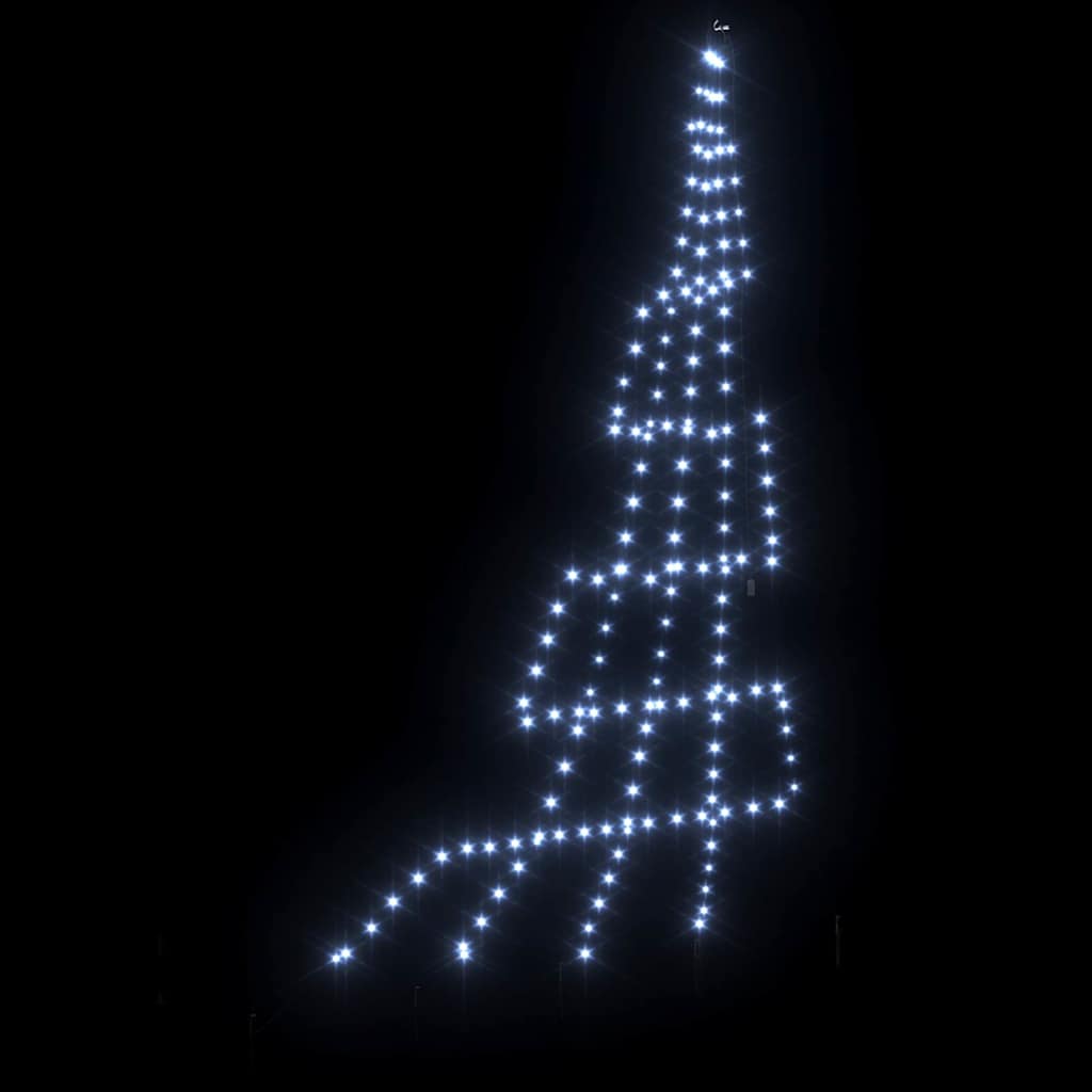 Árvore de Natal LED com Estacas para o Solo Branco frio 300 cm