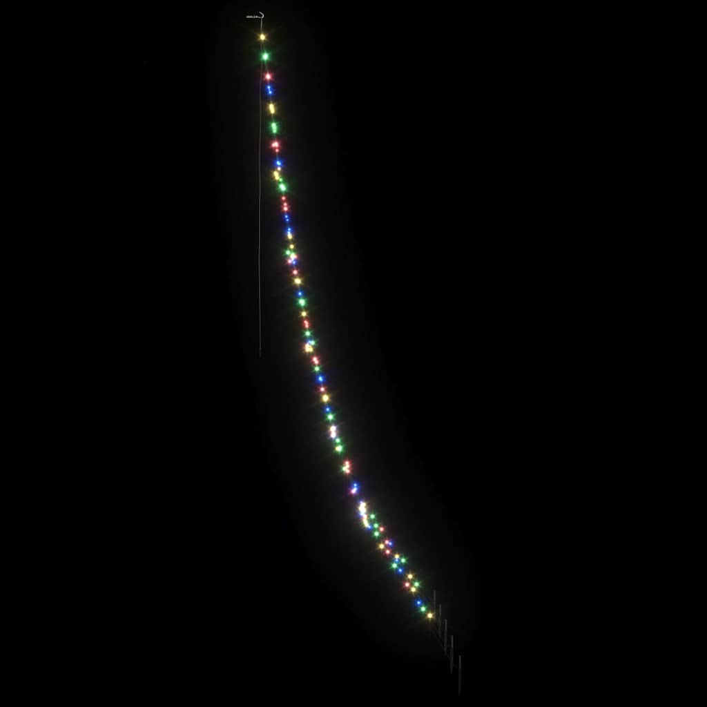 Árvore de Natal LED com Estacas para o Solo Multicolor 300 cm