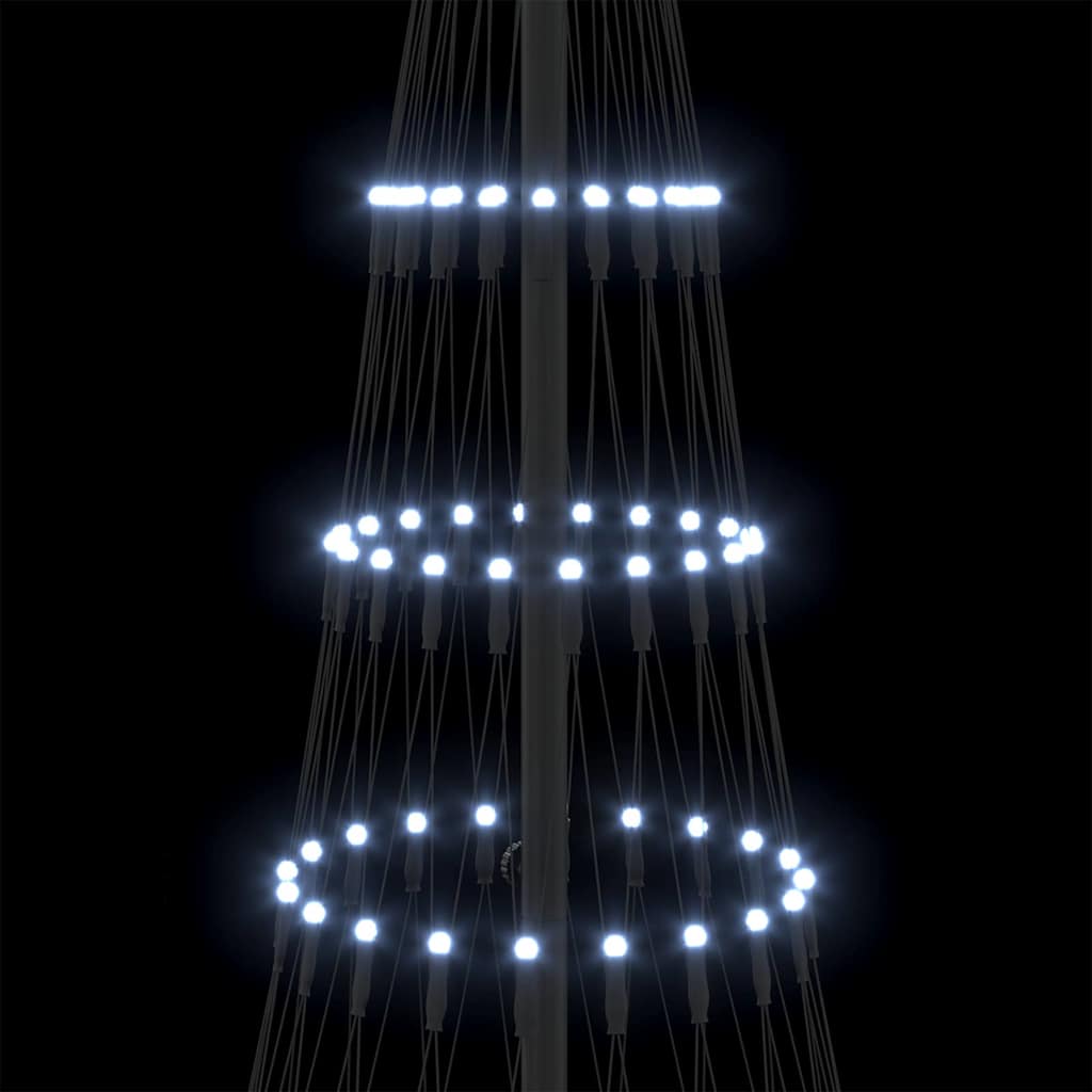 Árvore de Natal LED Branco frio 71 x 71 x 184,5 cm Metal