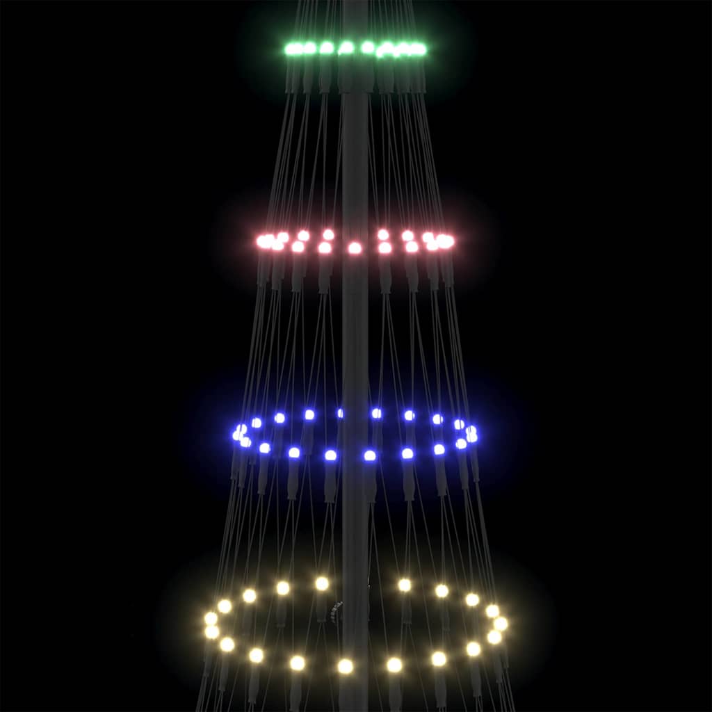 Árvore de Natal LED Multicolor 71 x 71 x 184,5 cm Metal