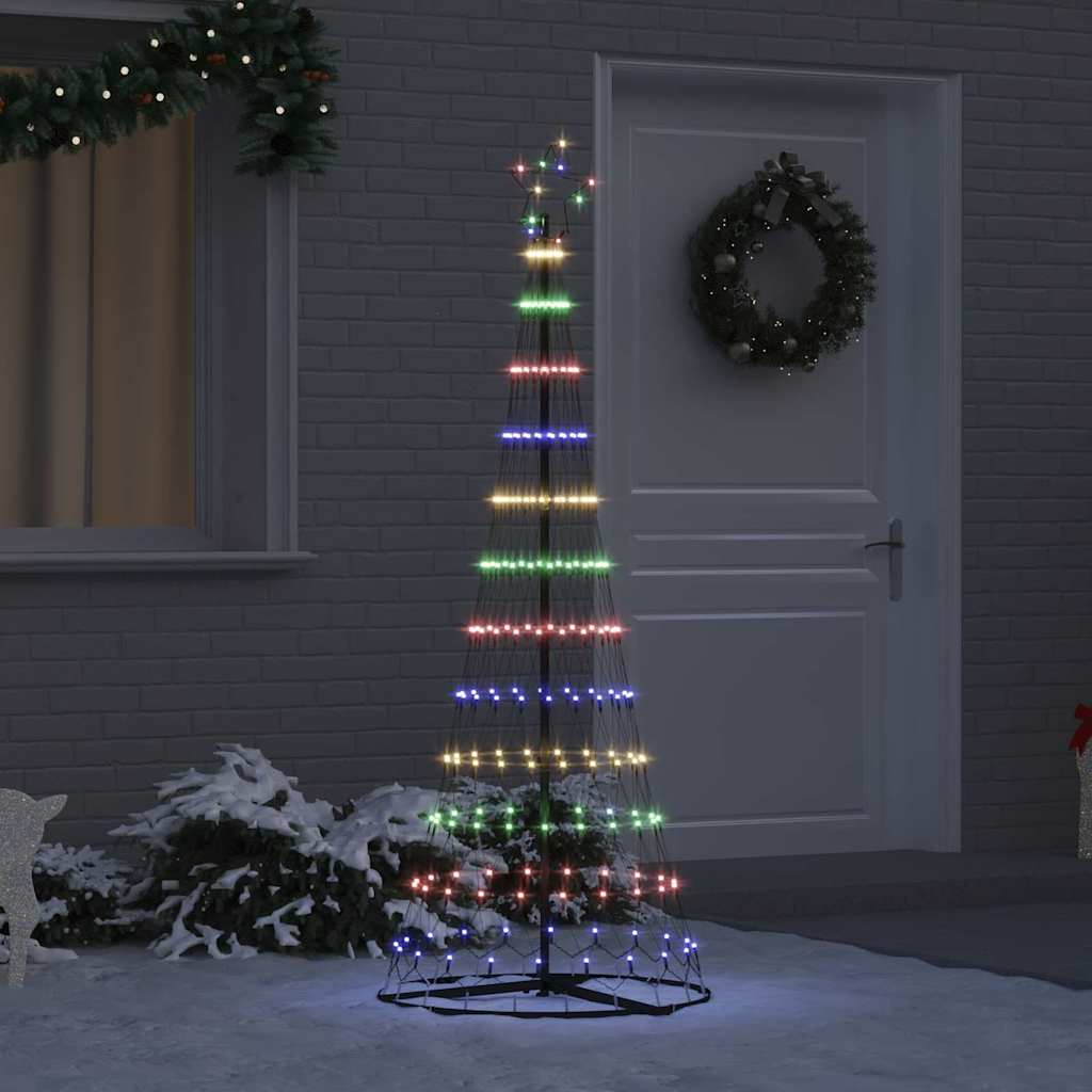 Árvore de Natal LED Multicolor 71 x 71 x 184,5 cm Metal