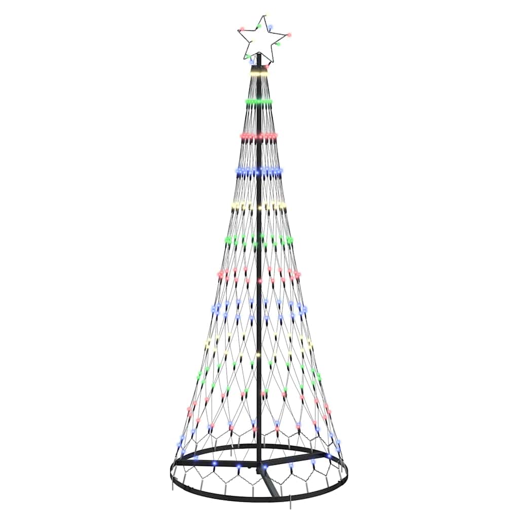 Árvore de Natal LED Multicolor 71 x 71 x 184,5 cm Metal