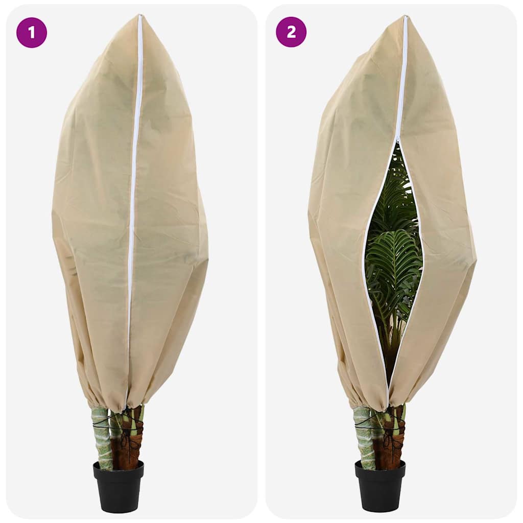 Capas de Fleece para Proteção Contra Geada 5 pcs Bege