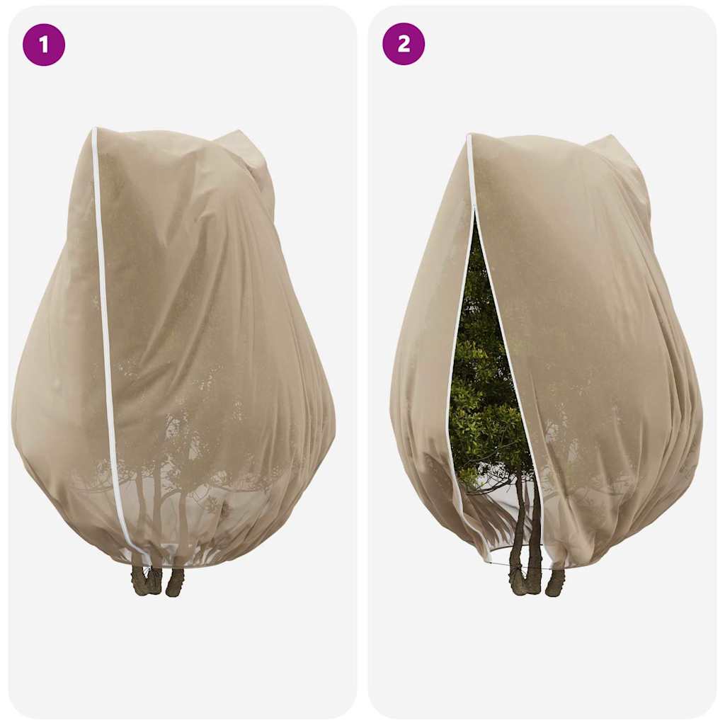 Capas de Fleece para Proteção Contra Geada 5 pcs Bege