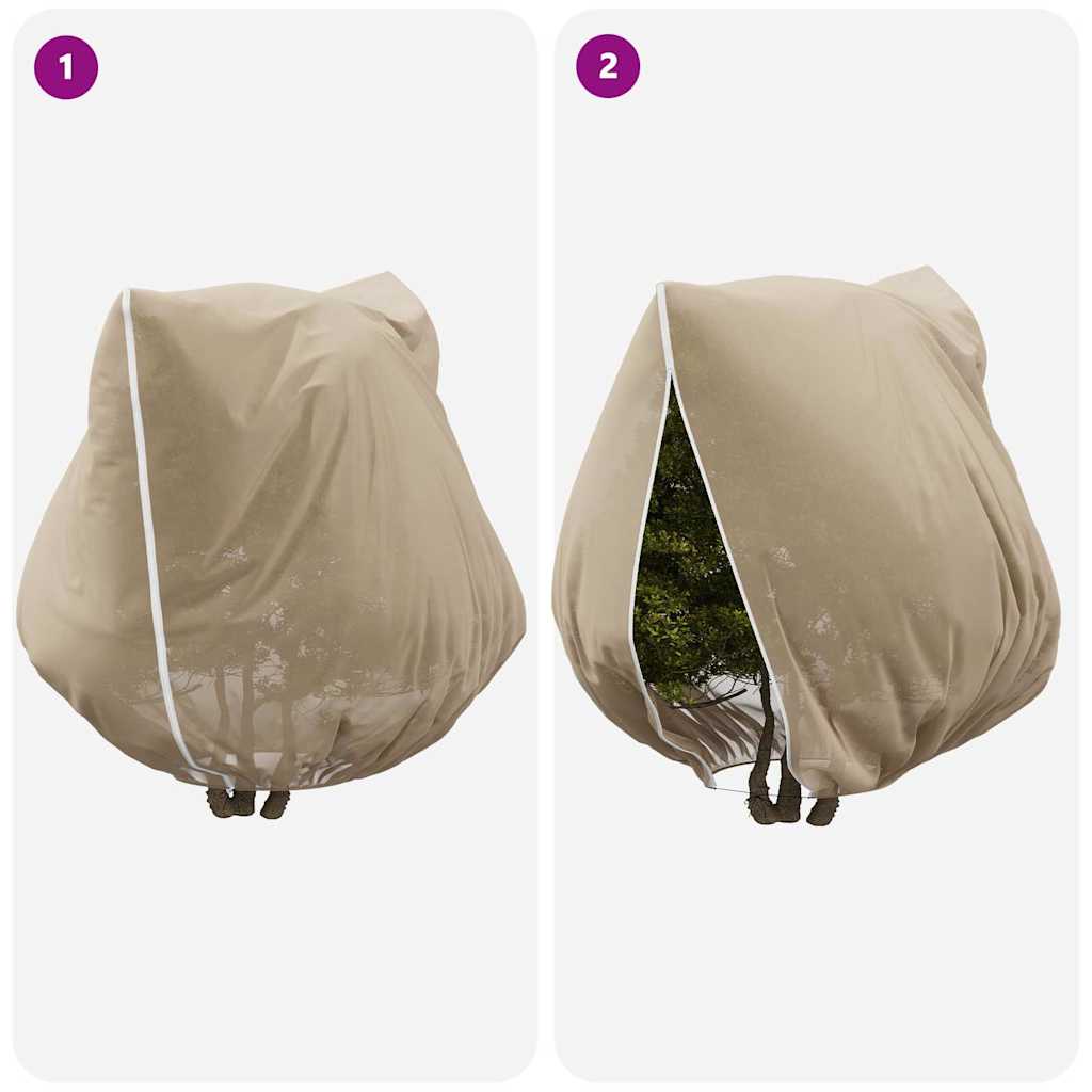 Capas de Fleece para Proteção Contra Geada 5 pcs Bege