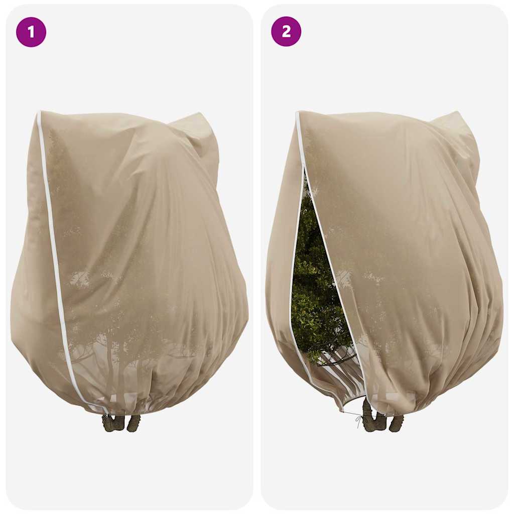 Capas de Fleece para Proteção Contra Geada 5 pcs Bege
