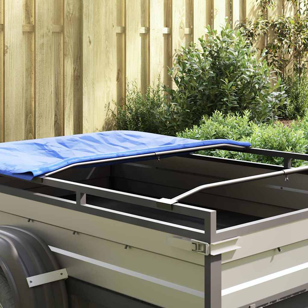 adequado para Suporte de Lona Plano 4 pcs Prateado 100-145 cm