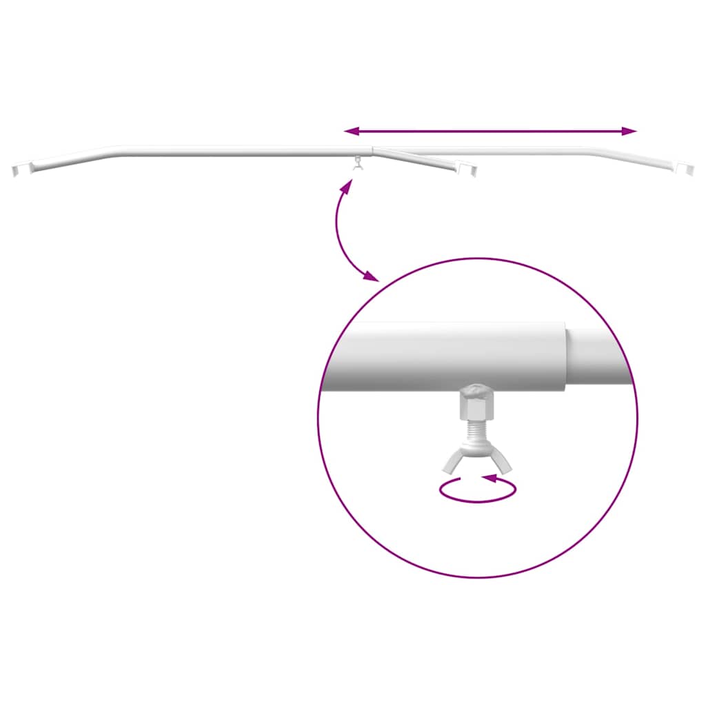 adequado para Suporte de Lona Plano 4 pcs Prateado 100-145 cm