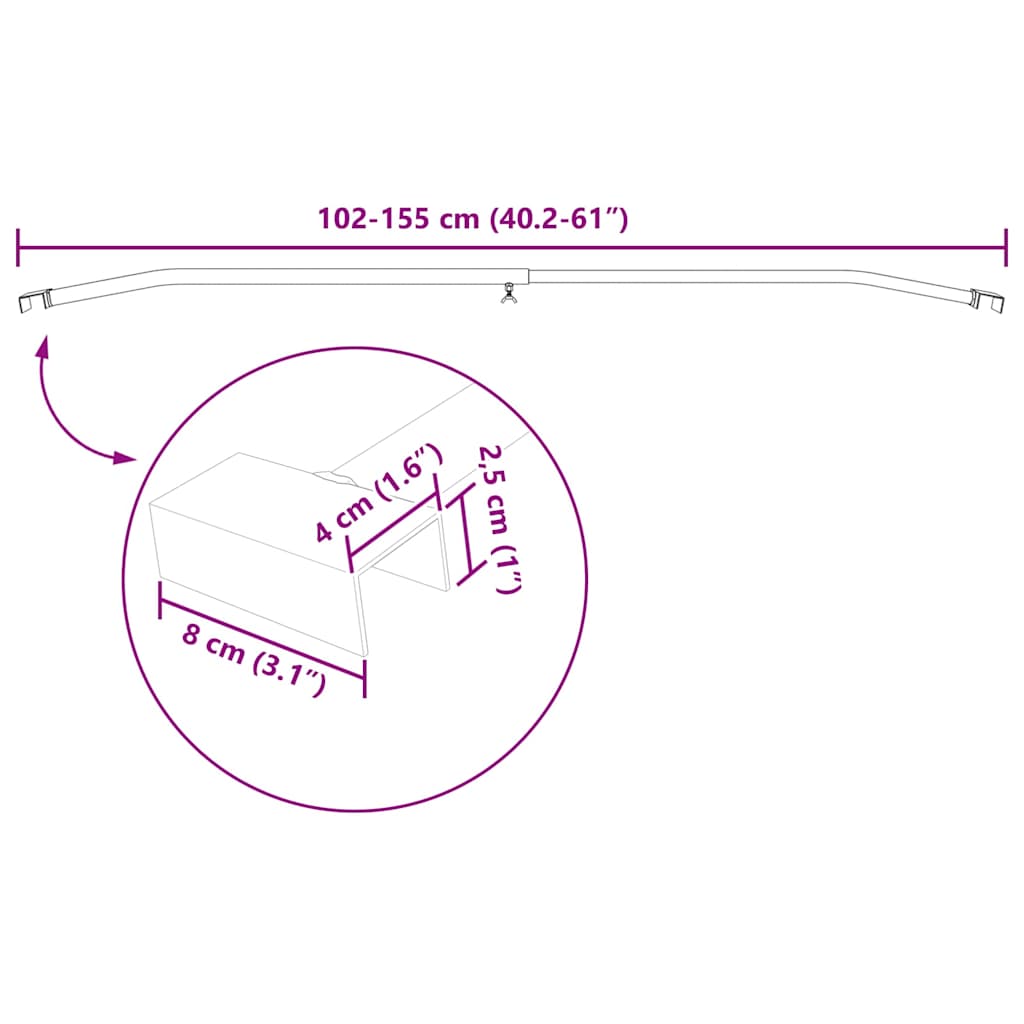 adequado para Suporte de Lona Plano 4 pcs Prateado 100-145 cm