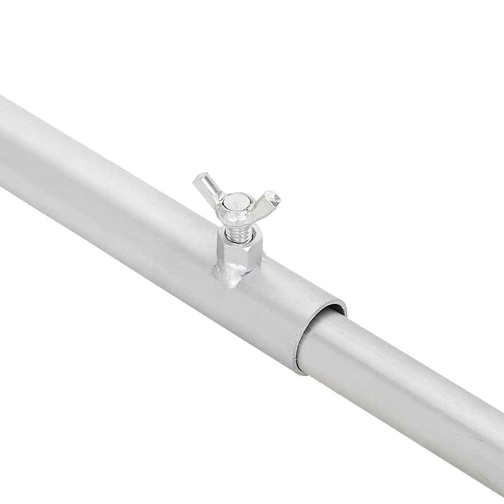 adequado para Suporte de Lona Plano 4 pcs Prateado 100-145 cm