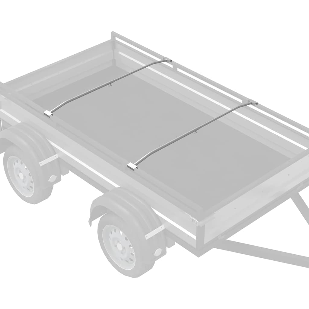 adequado para Suporte de Lona Plano 4 pcs Prateado 100-145 cm