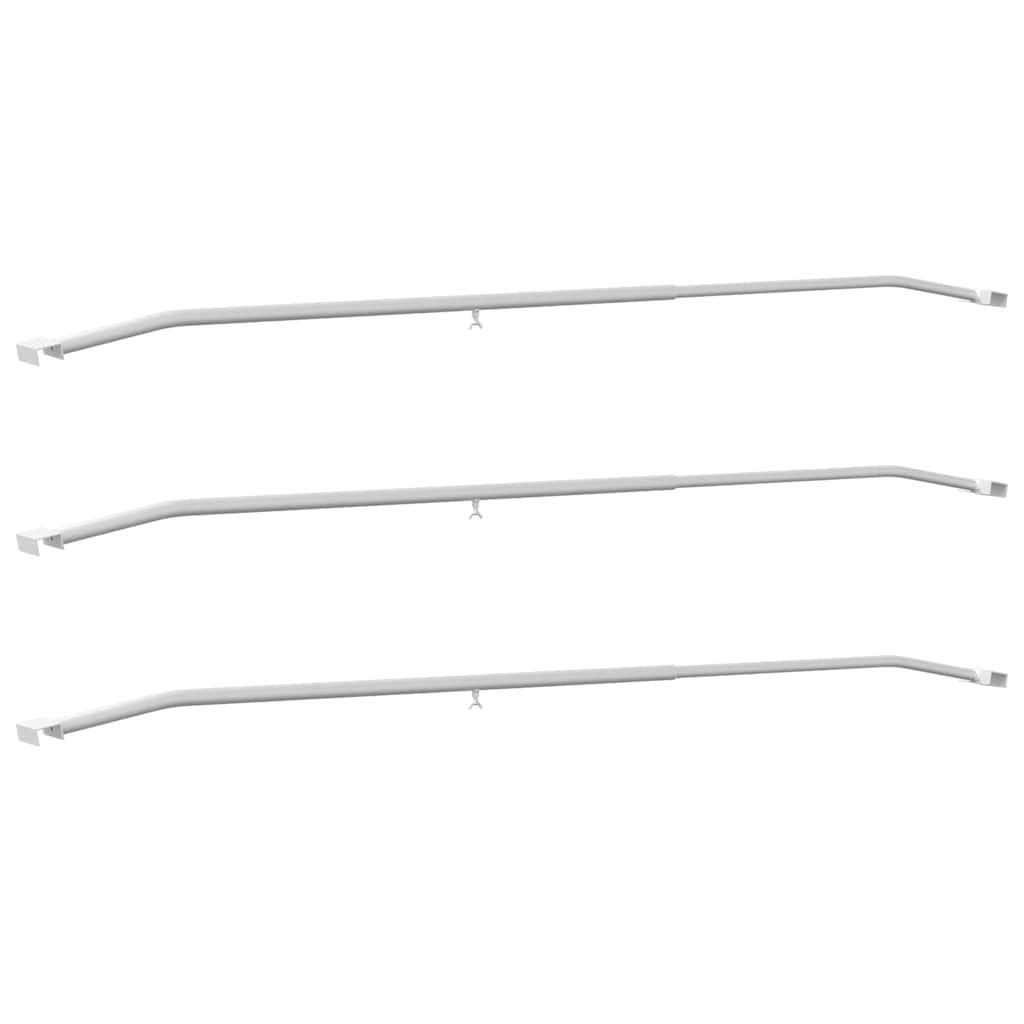 adequado para Suporte de Lona Plano 4 pcs Prateado 100-145 cm