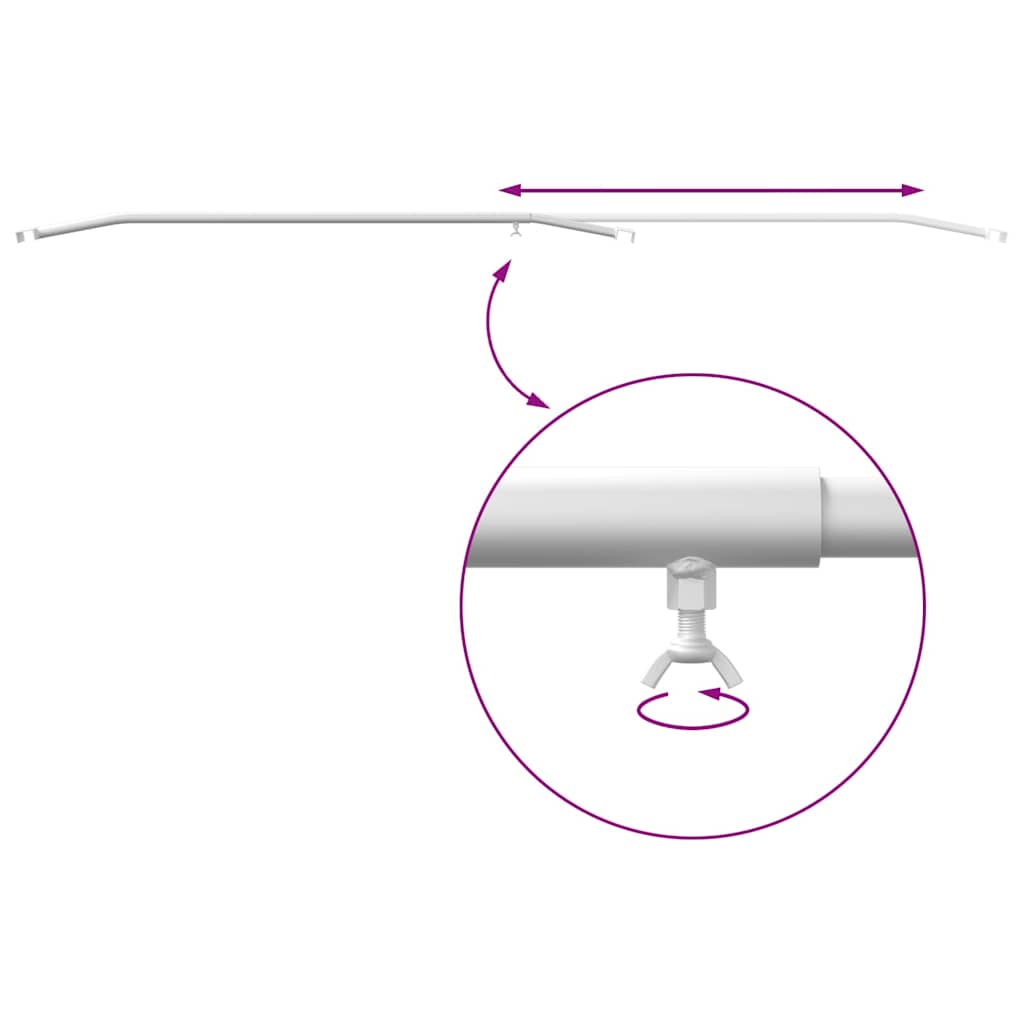 adequado para Suporte de Lona Plano 4 pcs Prateado 100-145 cm