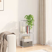 Prateleira de Armazenamento branco 43 x 27 x 90 cm Alumínio