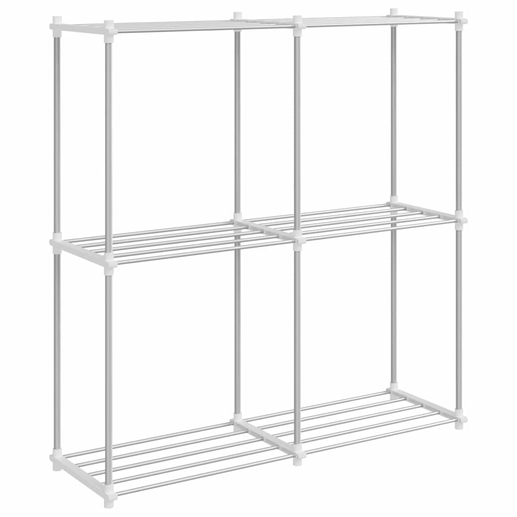 Prateleira de Armazenamento branco 43 x 27 x 90 cm Alumínio