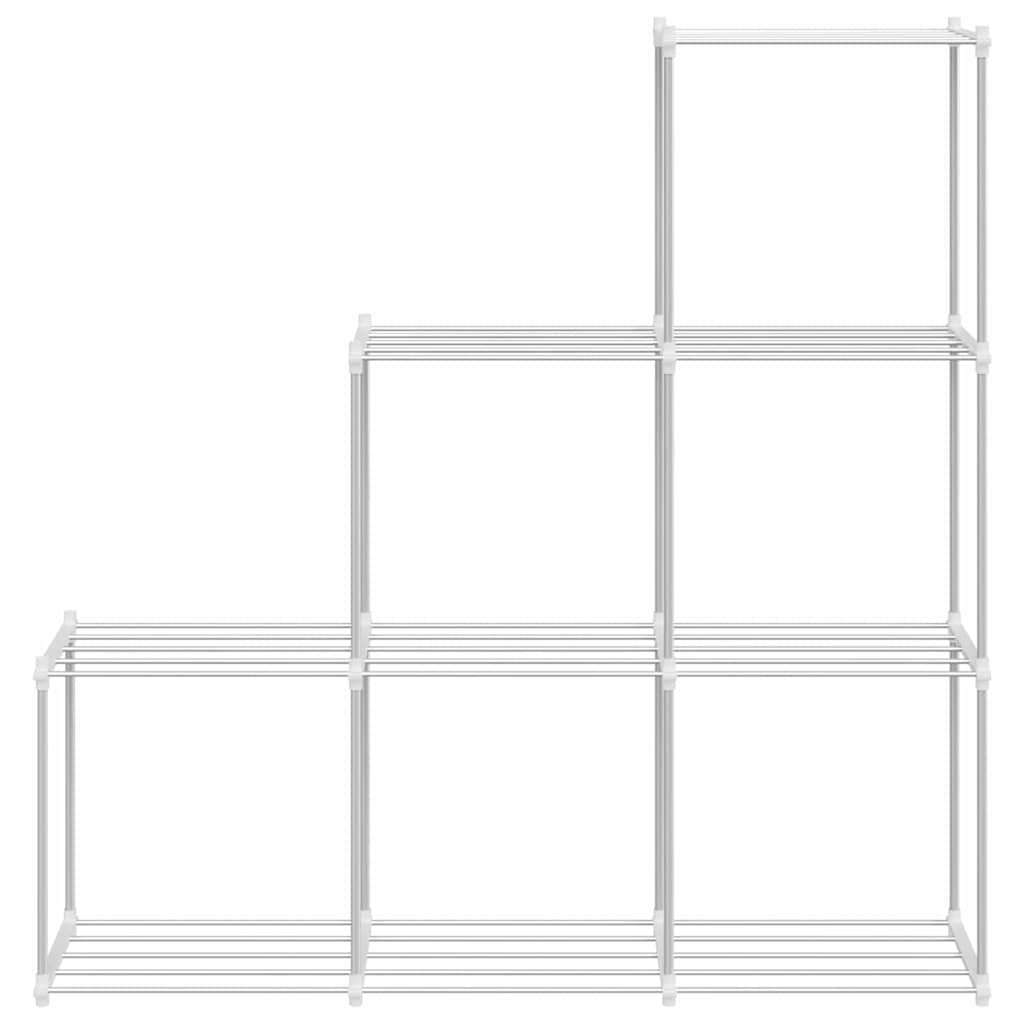 Prateleira de Armazenamento branco 43 x 27 x 90 cm Alumínio