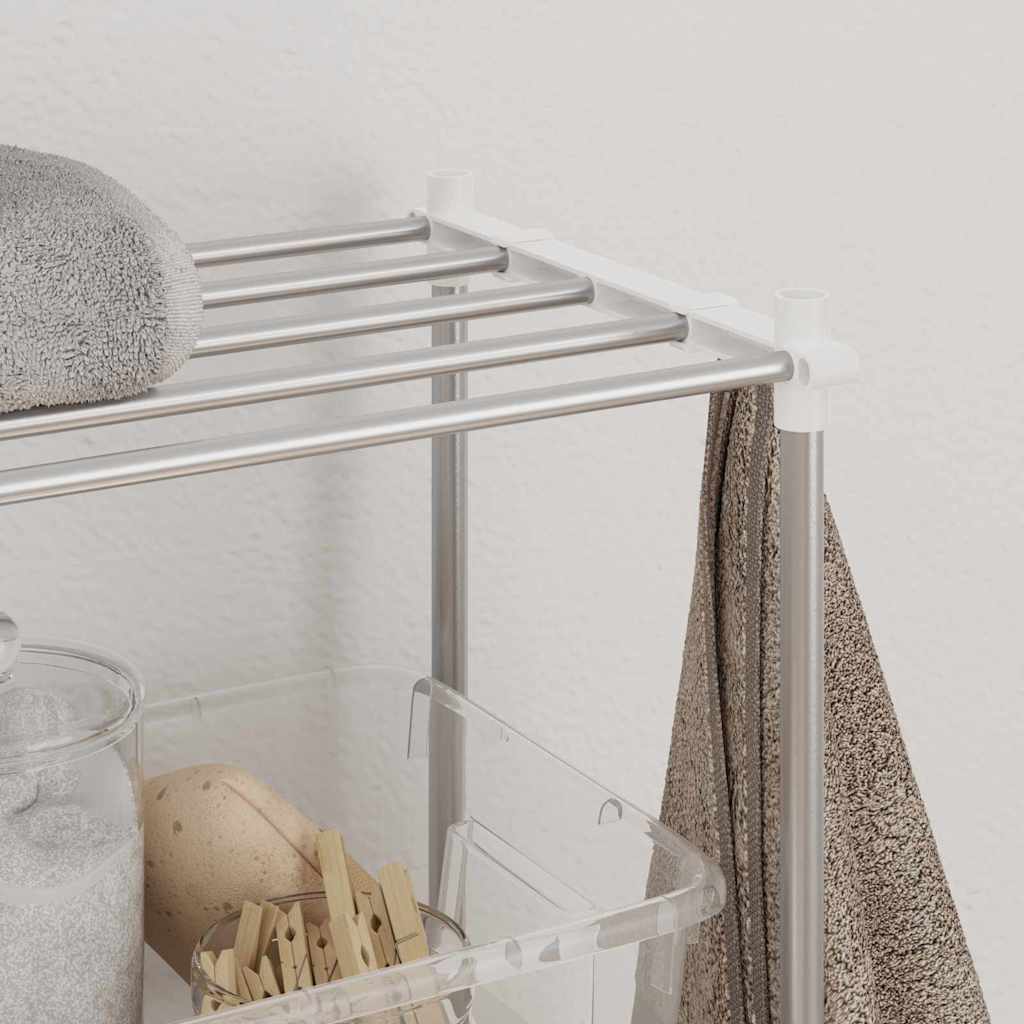 Prateleira para Máquina de Lavar Manual Branco 63 x 27 x 136 cm