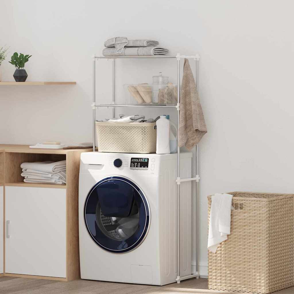 Prateleira para Máquina de Lavar Manual Branco 63 x 27 x 136 cm