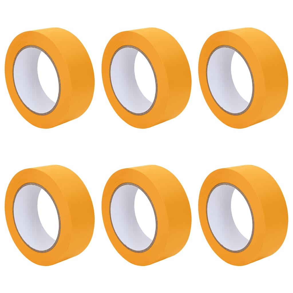 Fitas de Máscara para Pintores 6 pcs Amarelo 38mm x 50m Papel