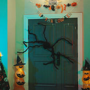 Decoração de Aranha de Halloween 3 pcs Preto 200 cm