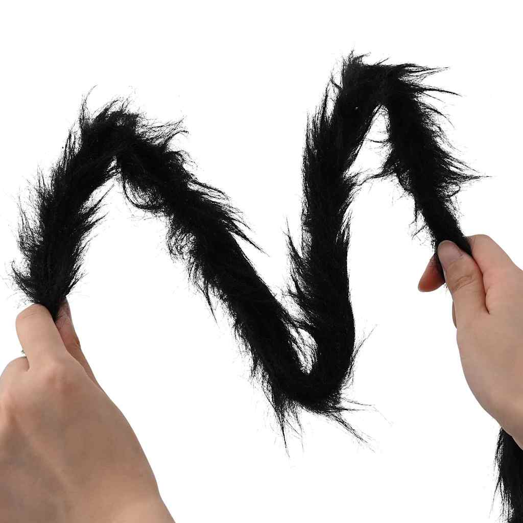 Decoração de Aranha de Halloween 3 pcs Preto 200 cm