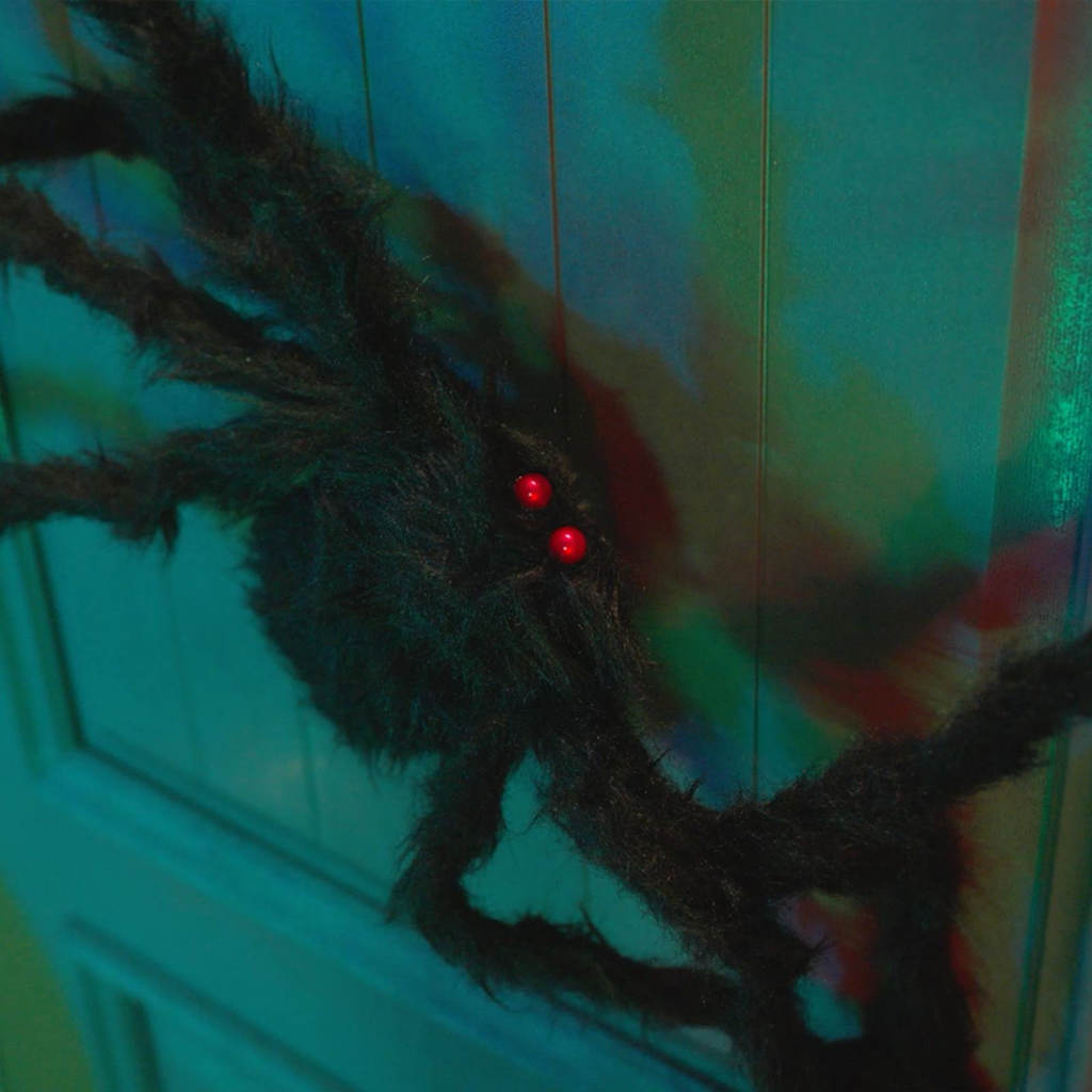 Decoração de Aranha de Halloween 3 pcs Preto 150 cm