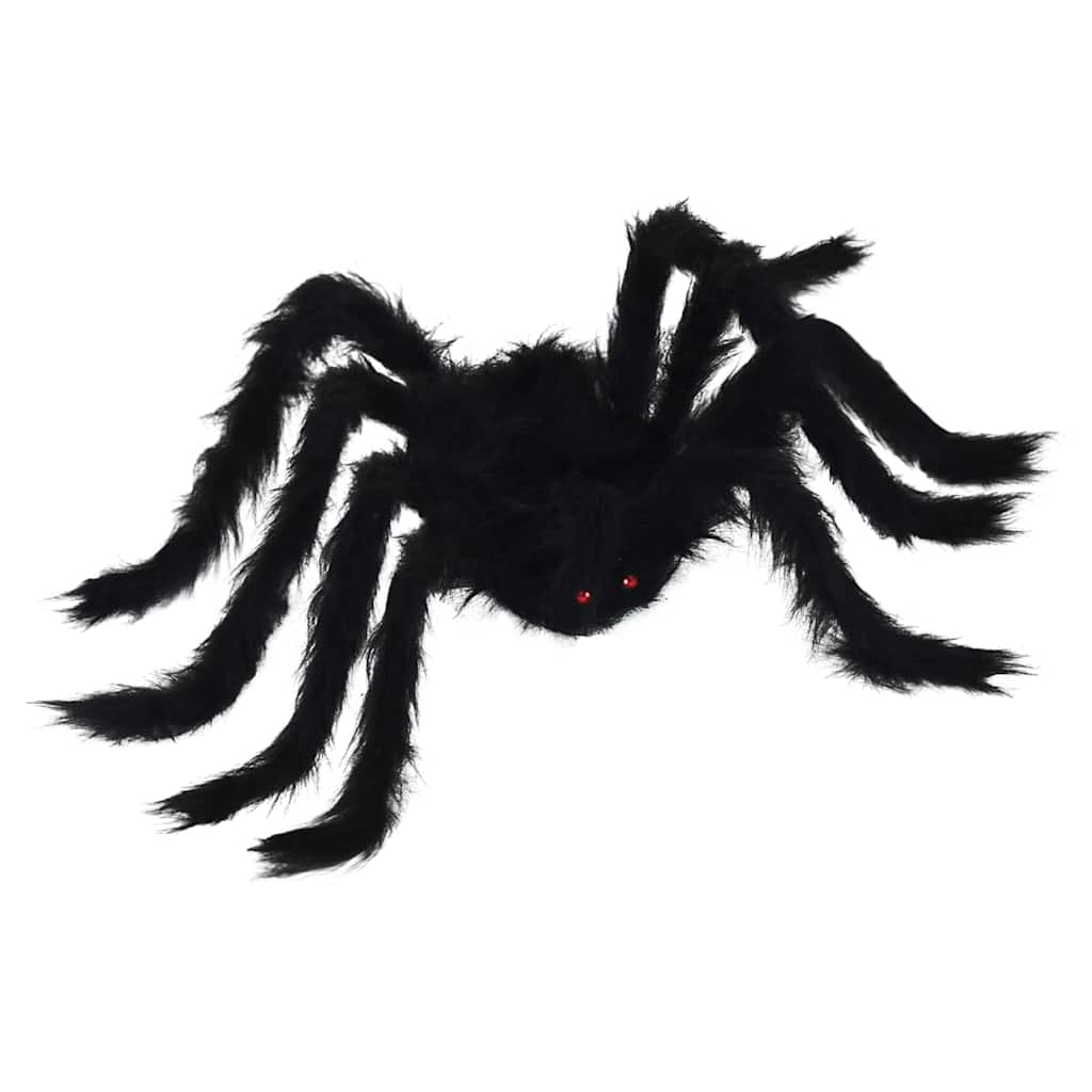 Decoração de Aranha de Halloween 6 pcs Preto 75 cm
