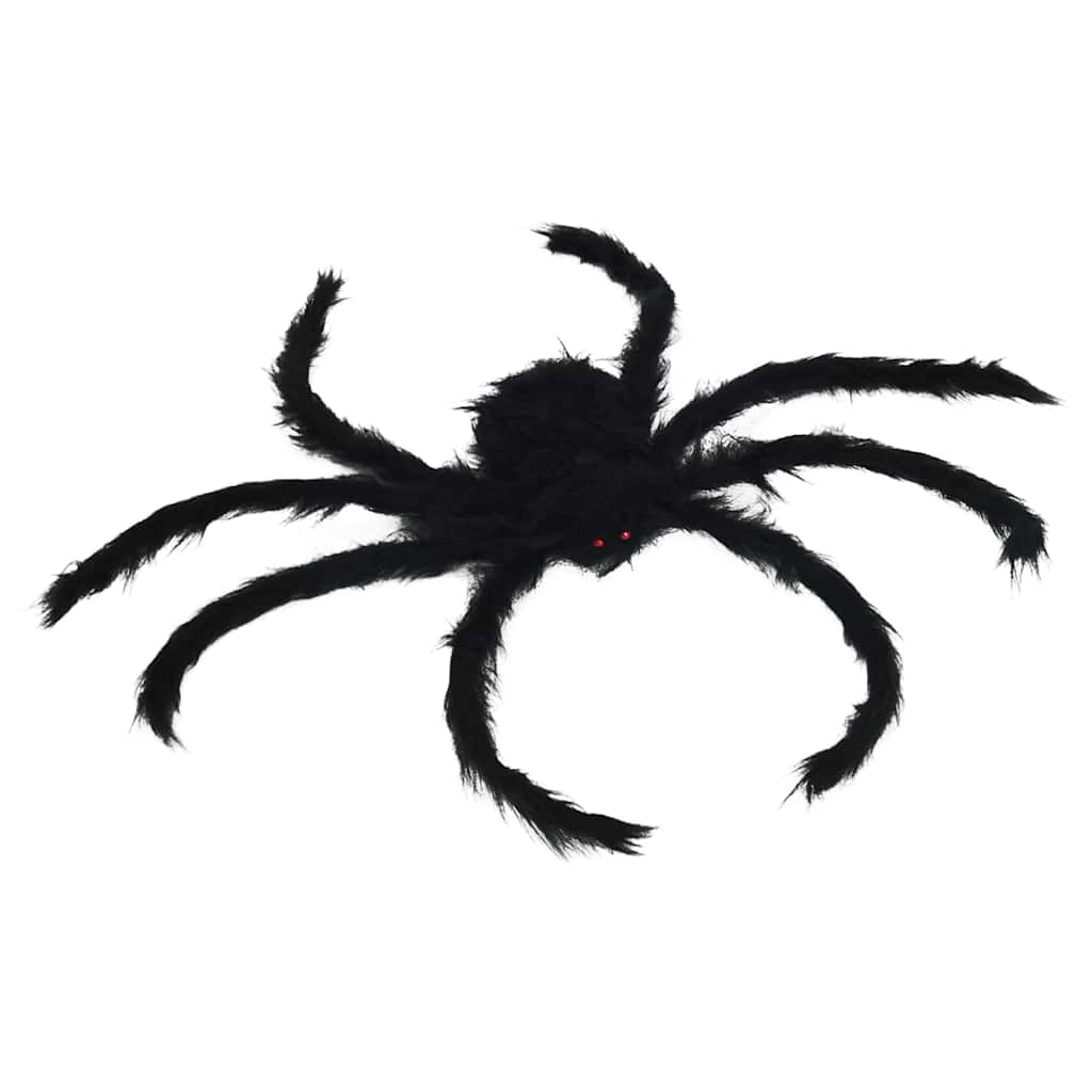 Decoração de Aranha de Halloween 6 pcs Preto 75 cm