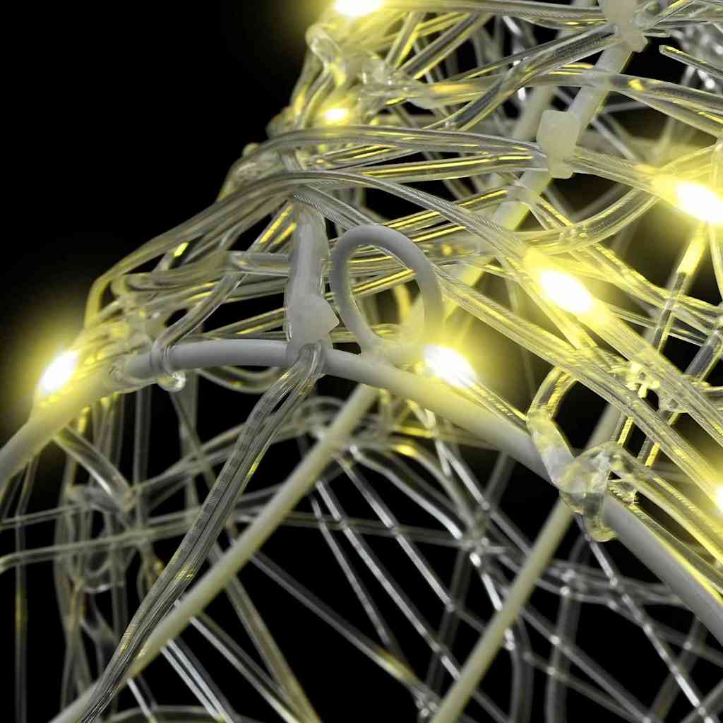 Cabeça de Rena com 140 LEDs Azul 60 cm Acrílo