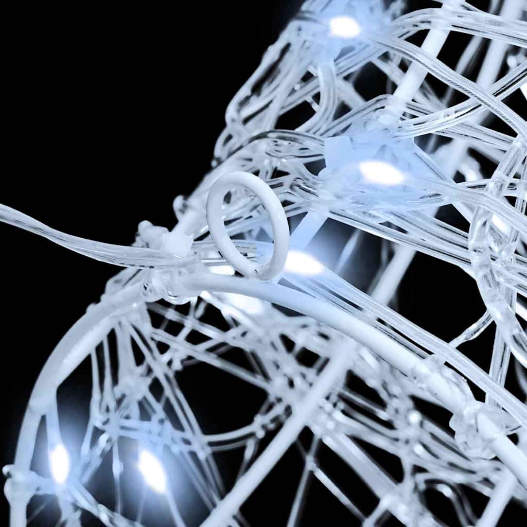 Cabeça de Rena com 140 LEDs Azul 60 cm Acrílo