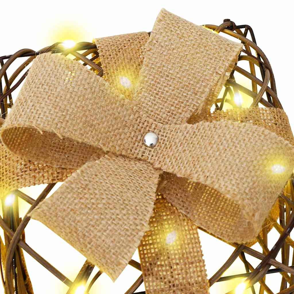 Caixa de Presente 3 pcs Branco quente 20 x 20 x 20 cm Vime