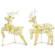 Renas de LED com 40 LEDs 2 pcs Branco quente PET