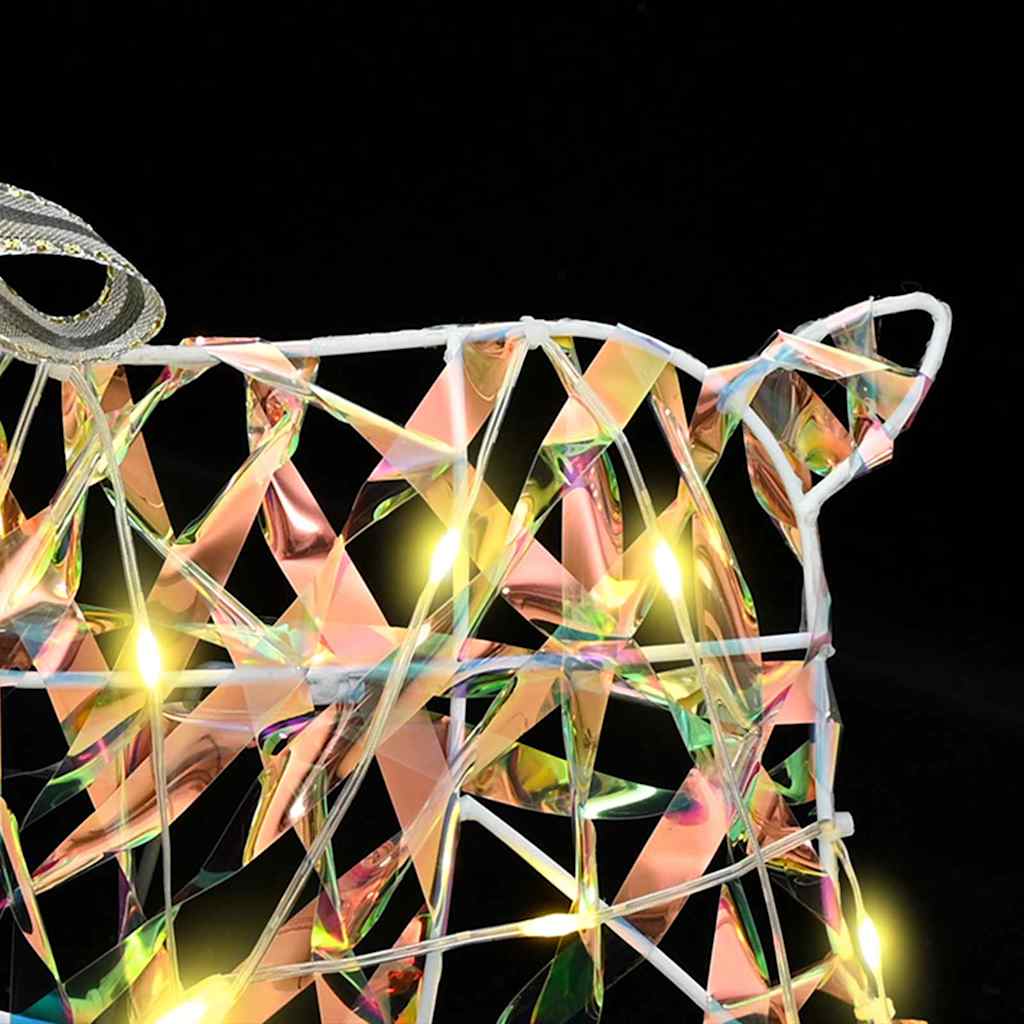 Renas de LED com 40 LEDs 2 pcs Branco quente PET