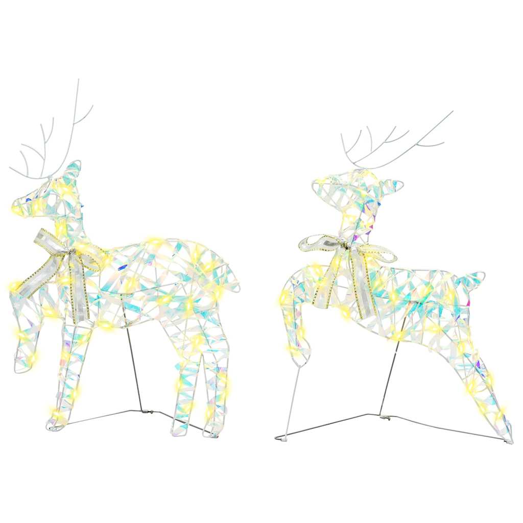 Renas de LED com 40 LEDs 2 pcs Branco quente PET