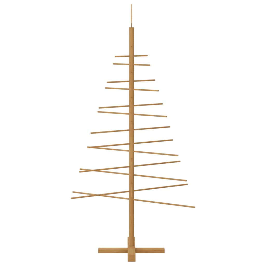Árvore de Natal de Madeira com suporte Castanho 150 cm Bambu
